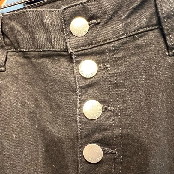 Tahari Women’s Amelia Black Jeans Button Fly Skinny High Rise Jeans Size 31 - Picture 3 of 6
